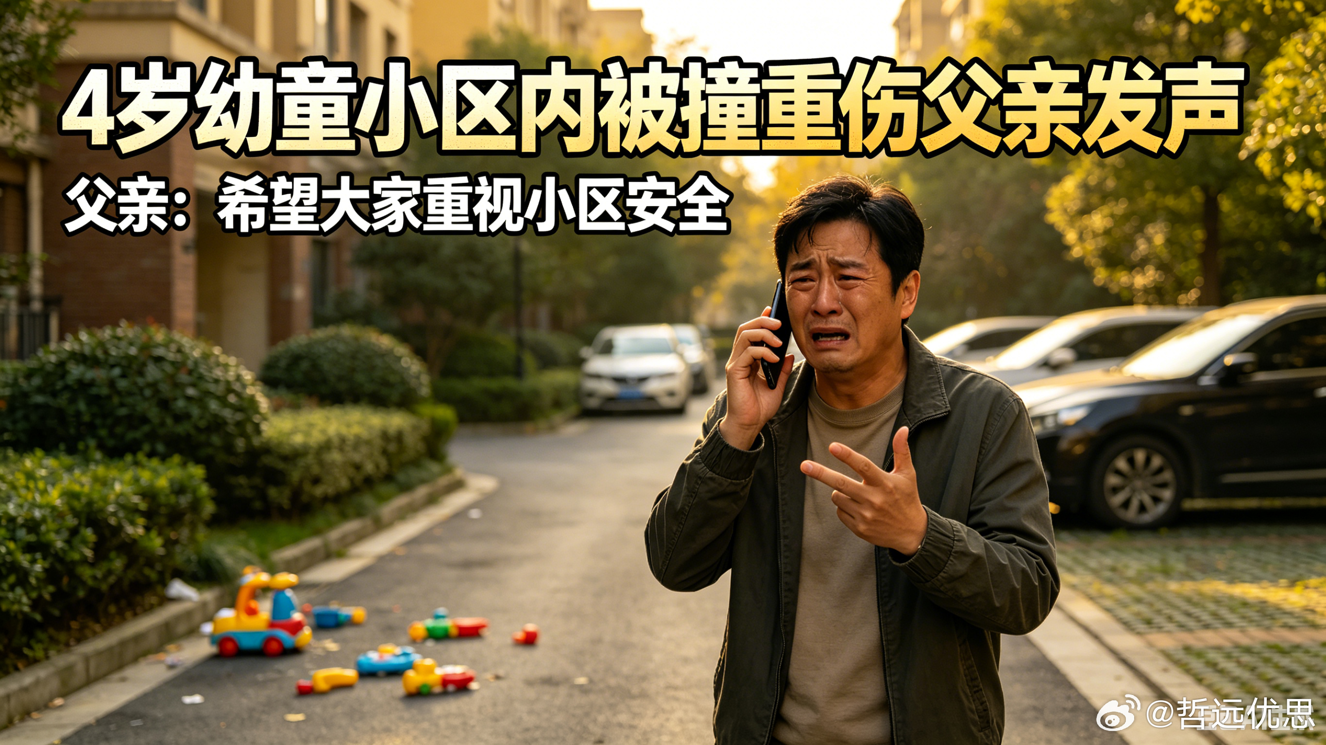 货车小区内超速奶奶保护孙子身亡4岁幼童小区内被撞重伤父亲发声近日，南京一封闭小区