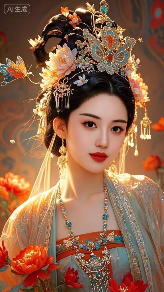 汉服发型 ai创作