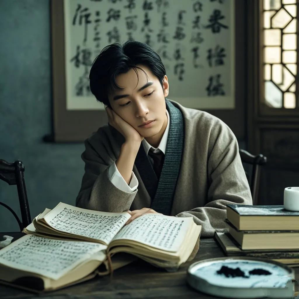 《临江仙·忆昔》
犹记昔时学子梦，墨香漫染华光。匆匆岁月总牵肠。诗心何处觅，意绪