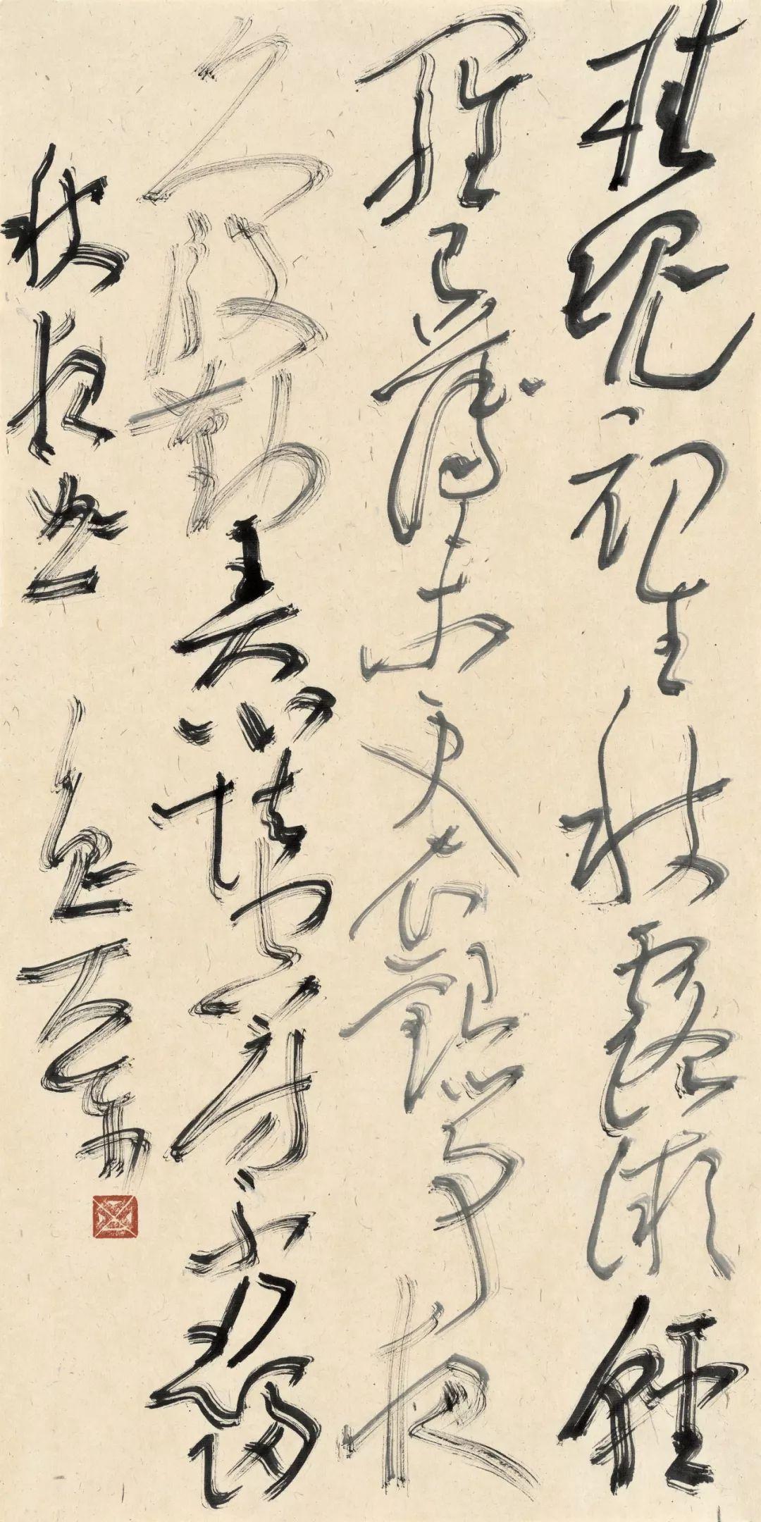 鲁大东把书法展当乐队演出：即兴、将错就错

把书法展比成乐队现场，意味着放弃预先