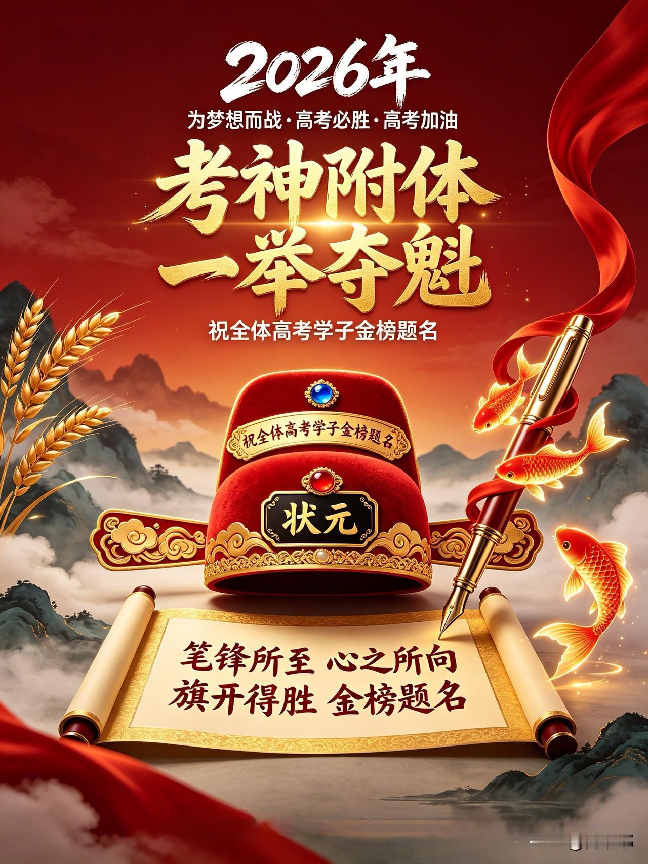 愿每一个高考学子，都被岁月温柔以待！[锦鲤到来]

晨光会见证你第一个到教室的身