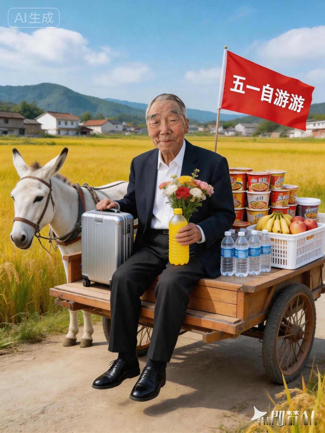 五一游
文/滨城老龙
我欲五一观野景
毛驴吉普作行舟
莫言车堵路难行
绿水青山任