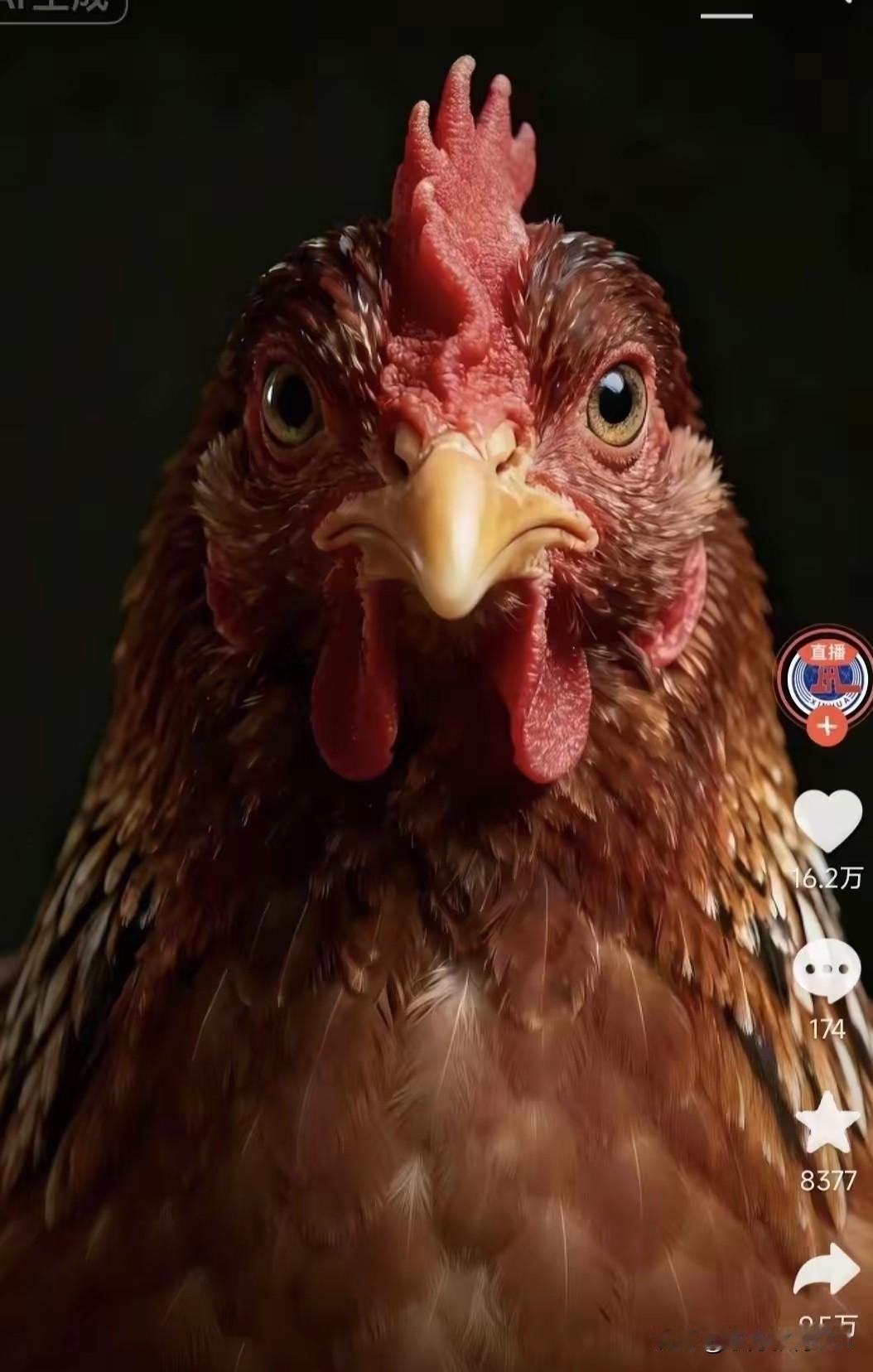 这只鸡登场即爆火，因为被新华社选中，评论区立即炸了。
本人水平有限，不知这只“战