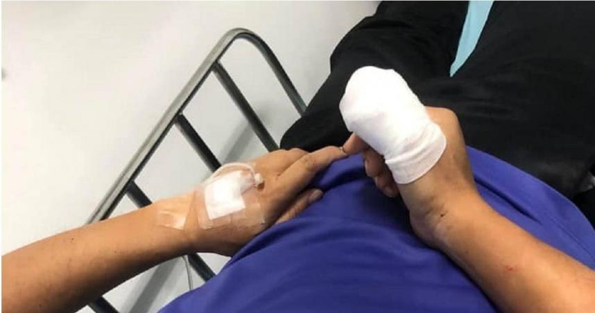 泰国有名男子在酗酒后吸食毒品，导致情绪不稳，警方获报后，先将男子送至医院，护士则
