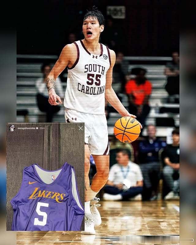 蒙古控卫Mike Sharavjamts(2002-205cm-PG)今日前往湖