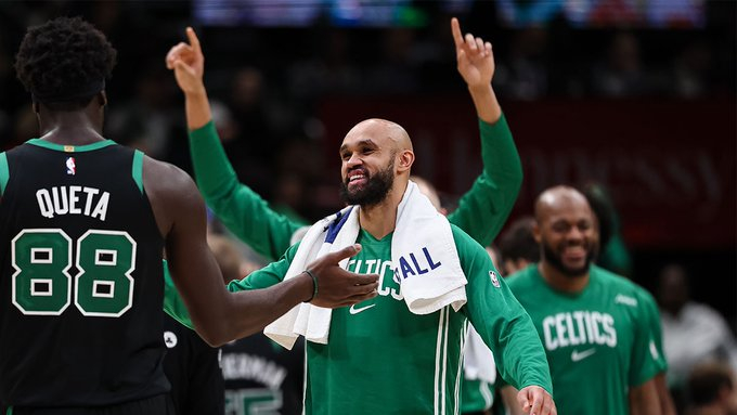 最近5场比赛，凯尔特人4胜1负，三分命中率38.4%，累计投进83个三分，同期联