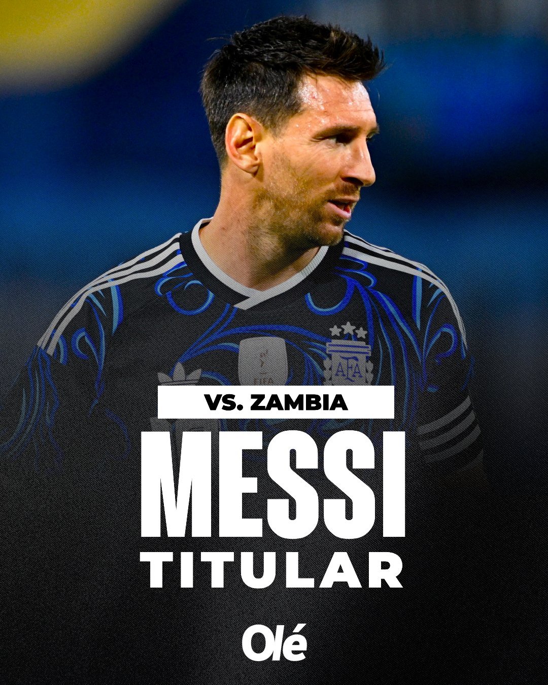 斯卡洛尼在赛前新闻发布会上确认梅西将会在对阵赞比亚的比赛中首发出场！阿根廷vs赞