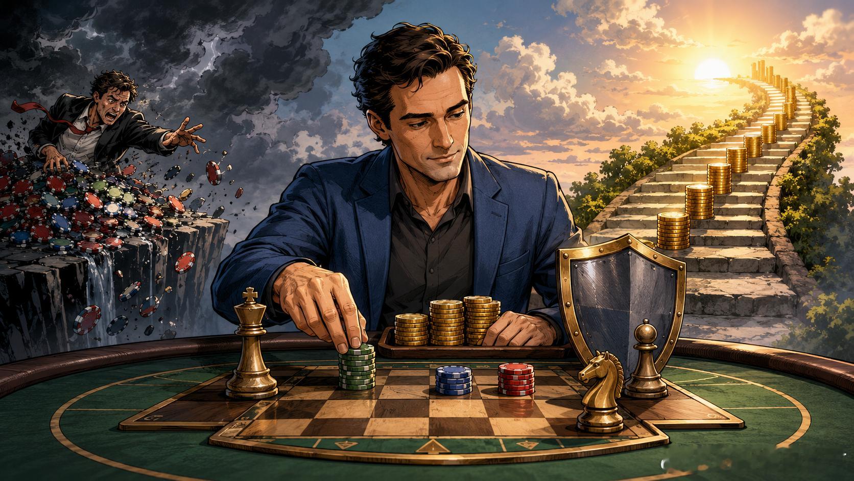 老牛的子夜沉思 赌神公式真正教给投资者的事：最强的策略，是永远给自己留一手牌人在