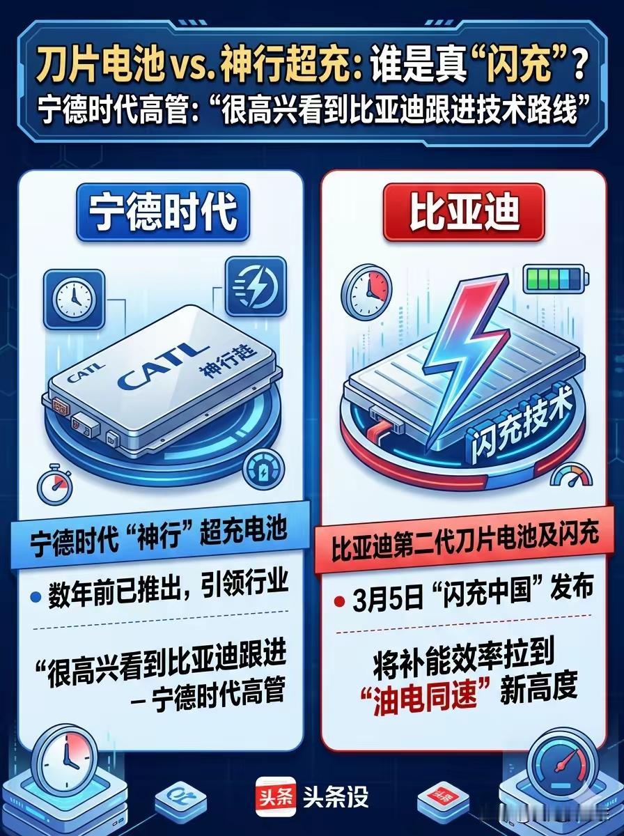 宁王也被比亚迪逼急了！
前脚说快充伤电池，后脚就说数年前已推出超充，很高兴看到比
