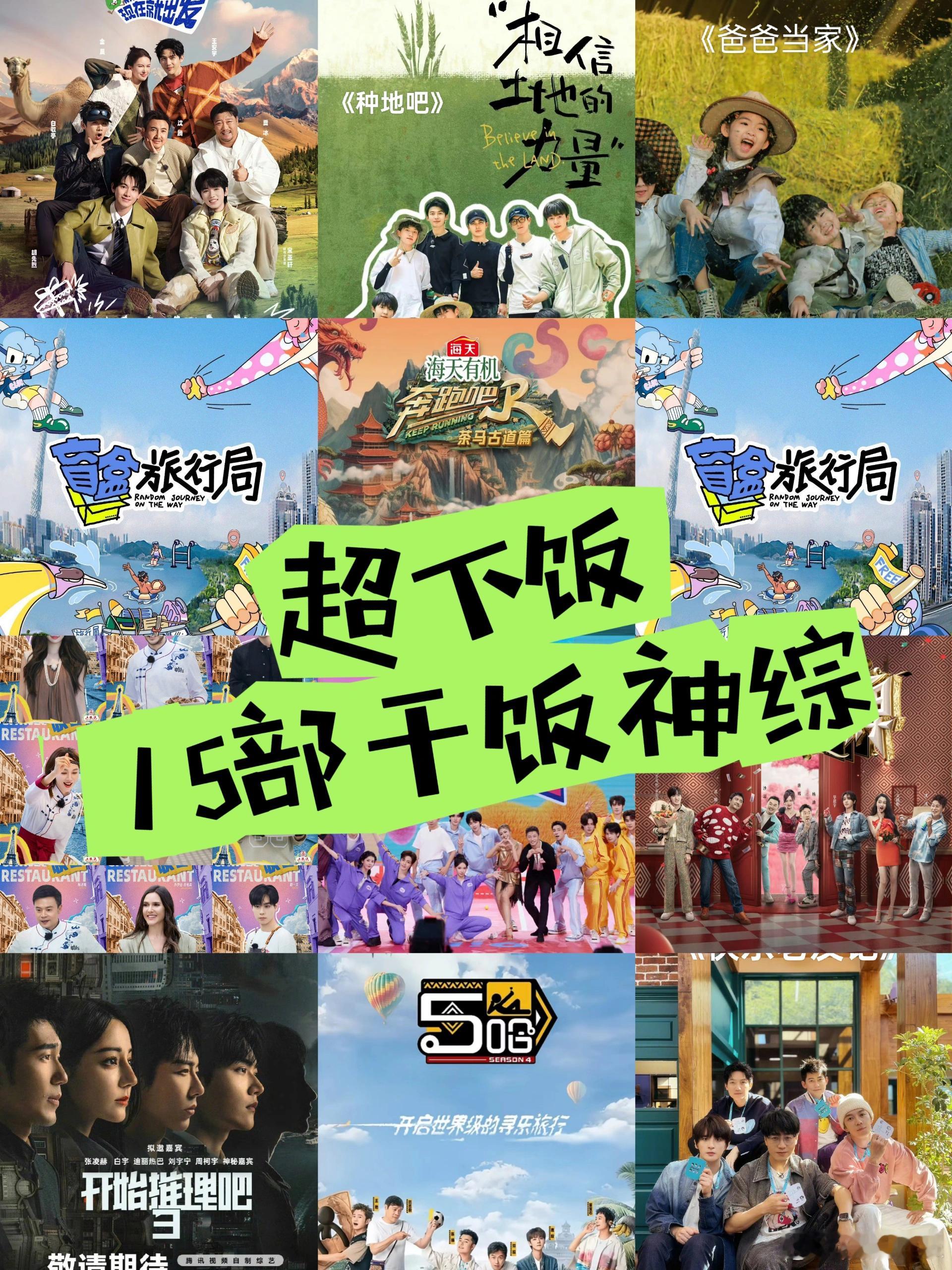 今年最值得一看的宝藏节目  出乎意料好看的综艺 超下饭的15部干饭神综！《现在就