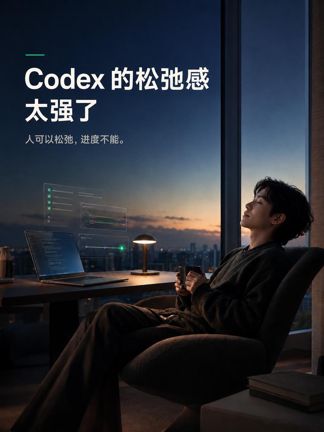 以前的松弛感，是“这事明天再说”。现在的松弛感，是睡前把需求、素材和验收标准交代