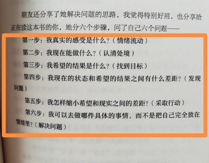 当遇到问题时，可以按照以下六步问问自己： ​​​