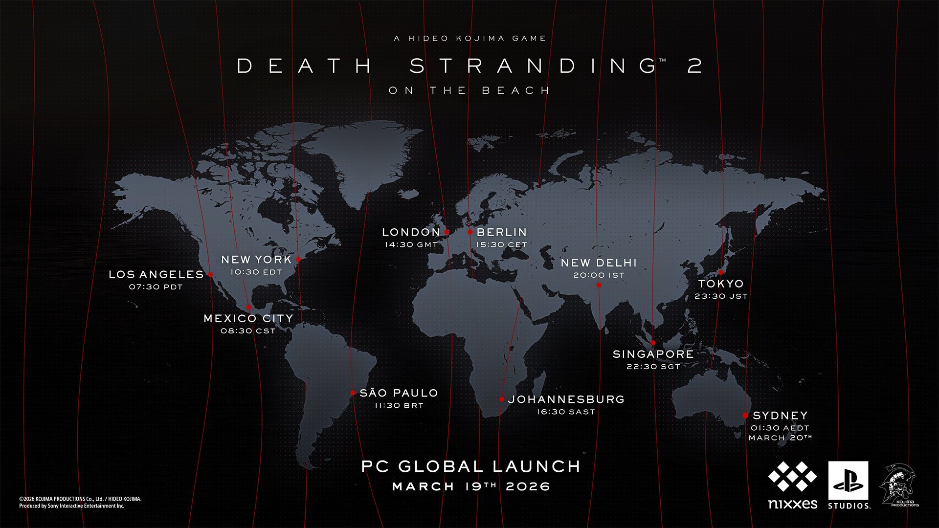 《死亡搁浅2：冥滩之上》PC版全球解禁时间公开，本作将于北京时间3月19日22: