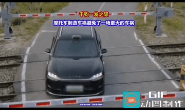 女司机脑回路了，一脚电门就走了，她为何停了下来，难道是舍不得撞一根杆子吗？撞坏一