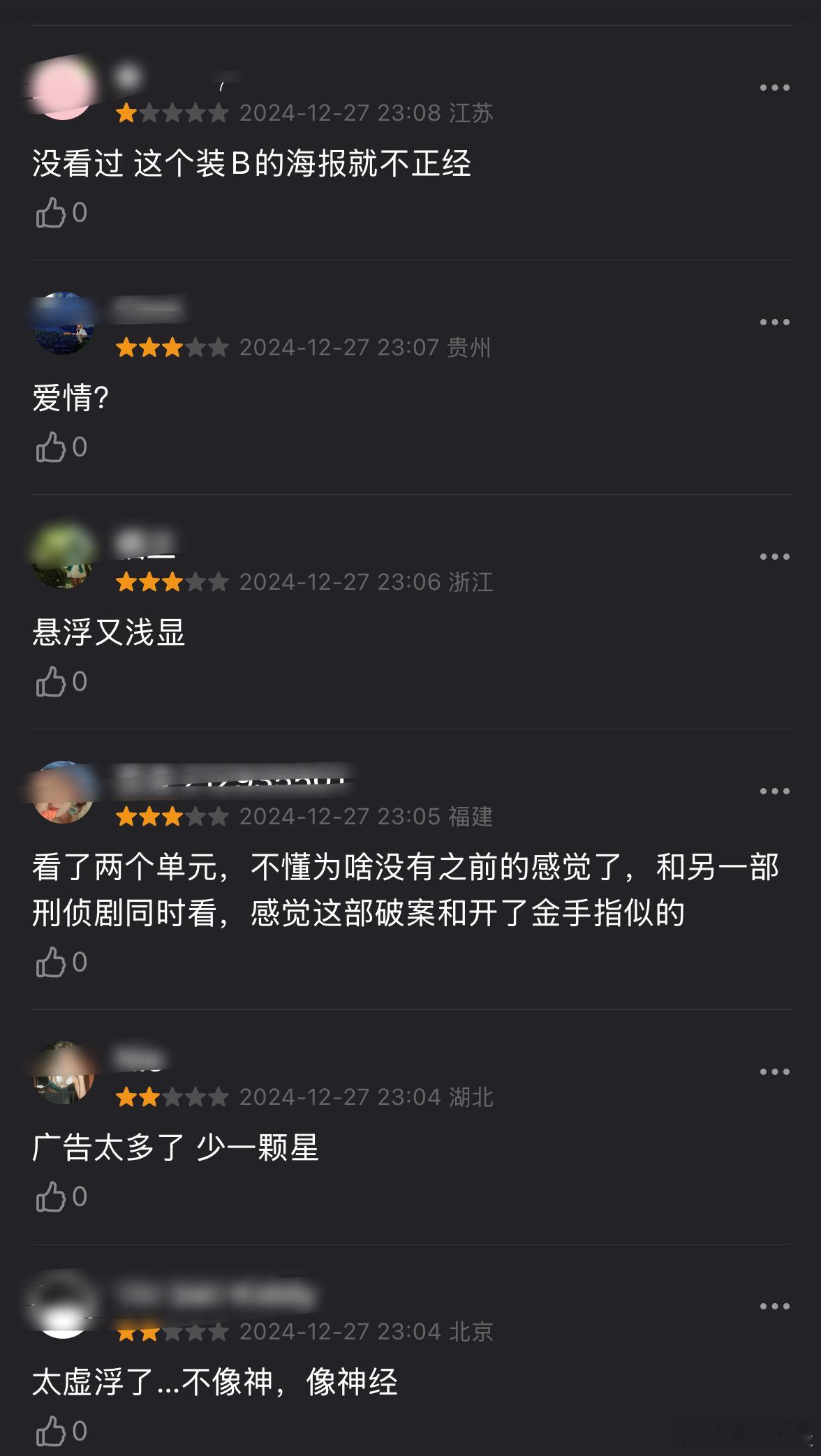 大半夜打开豆半，给我气吐了，猎罪图鉴2貌似被一堆嘿子团建了，分数降了，第一个评论