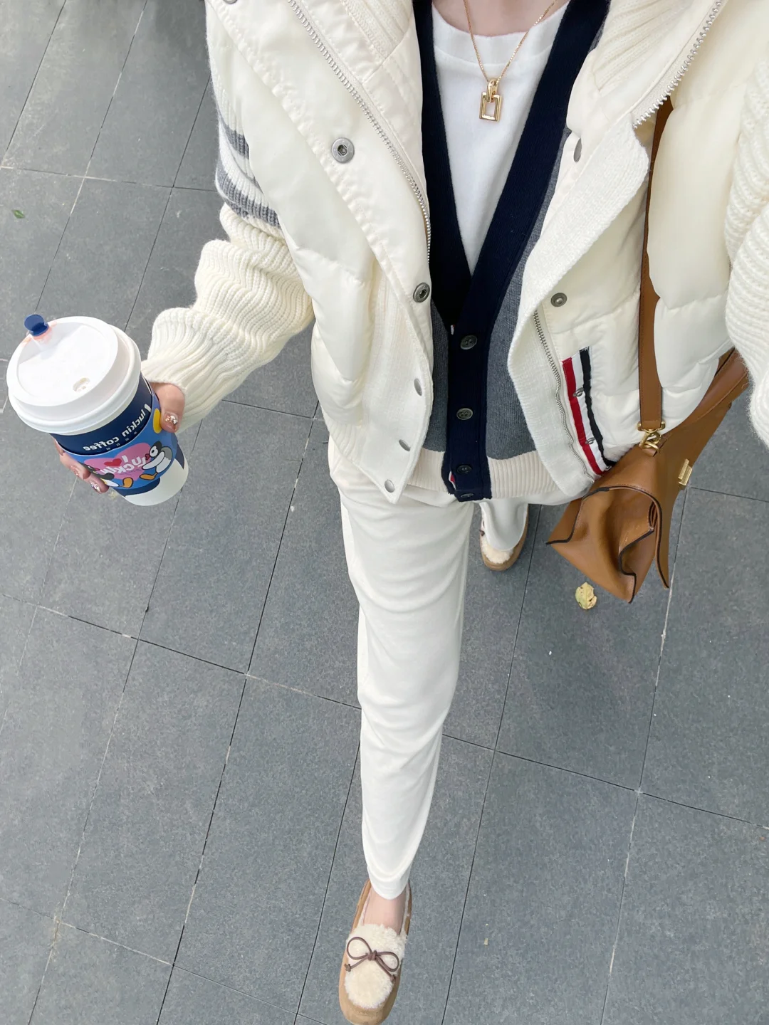 白色羽绒服的N种穿搭❄️一衣多搭太香了叭！