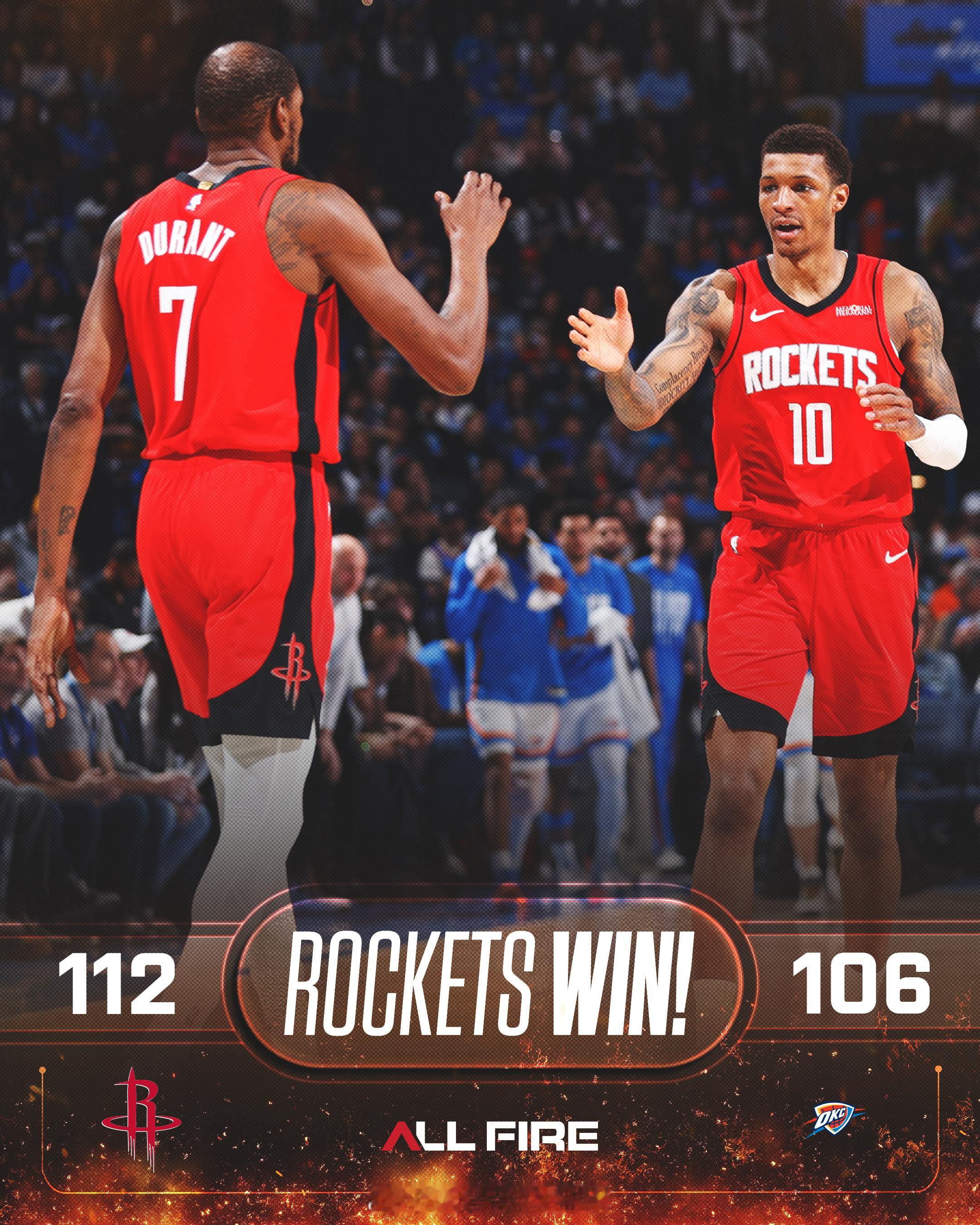 看完今天的比赛，大伙有啥想说的，这里说吧！！！火箭战胜雷霆火箭vs雷霆休斯顿火箭