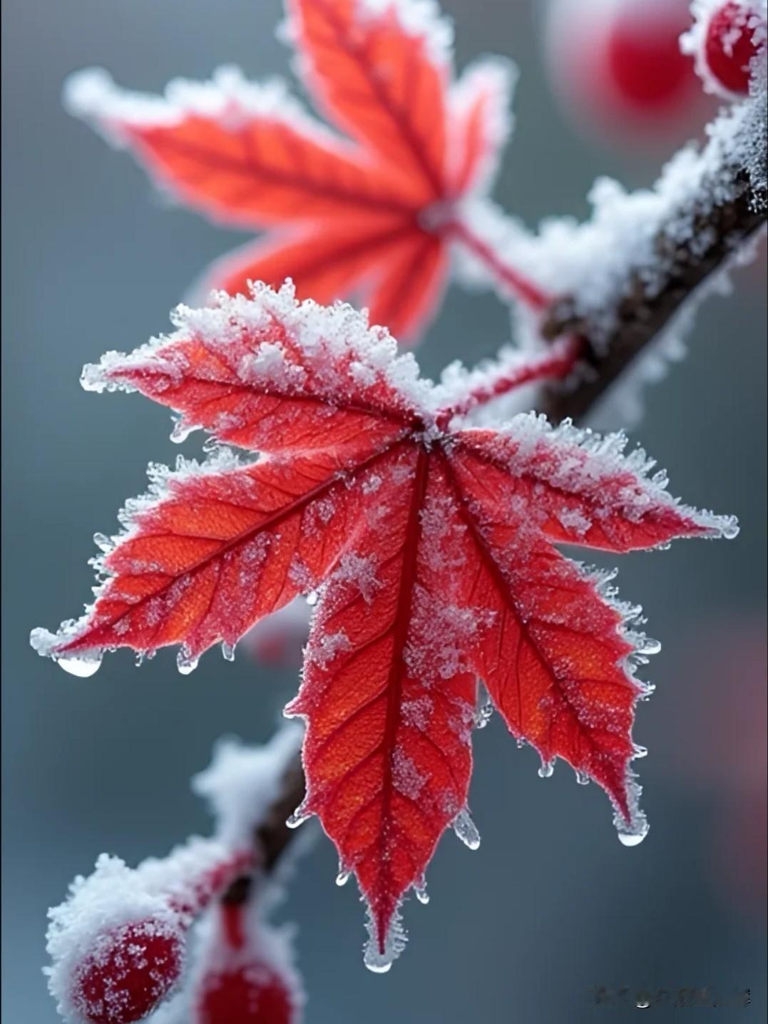 上联：霜降枫红迎冬立
请对[祈祷][祈祷][祈祷]