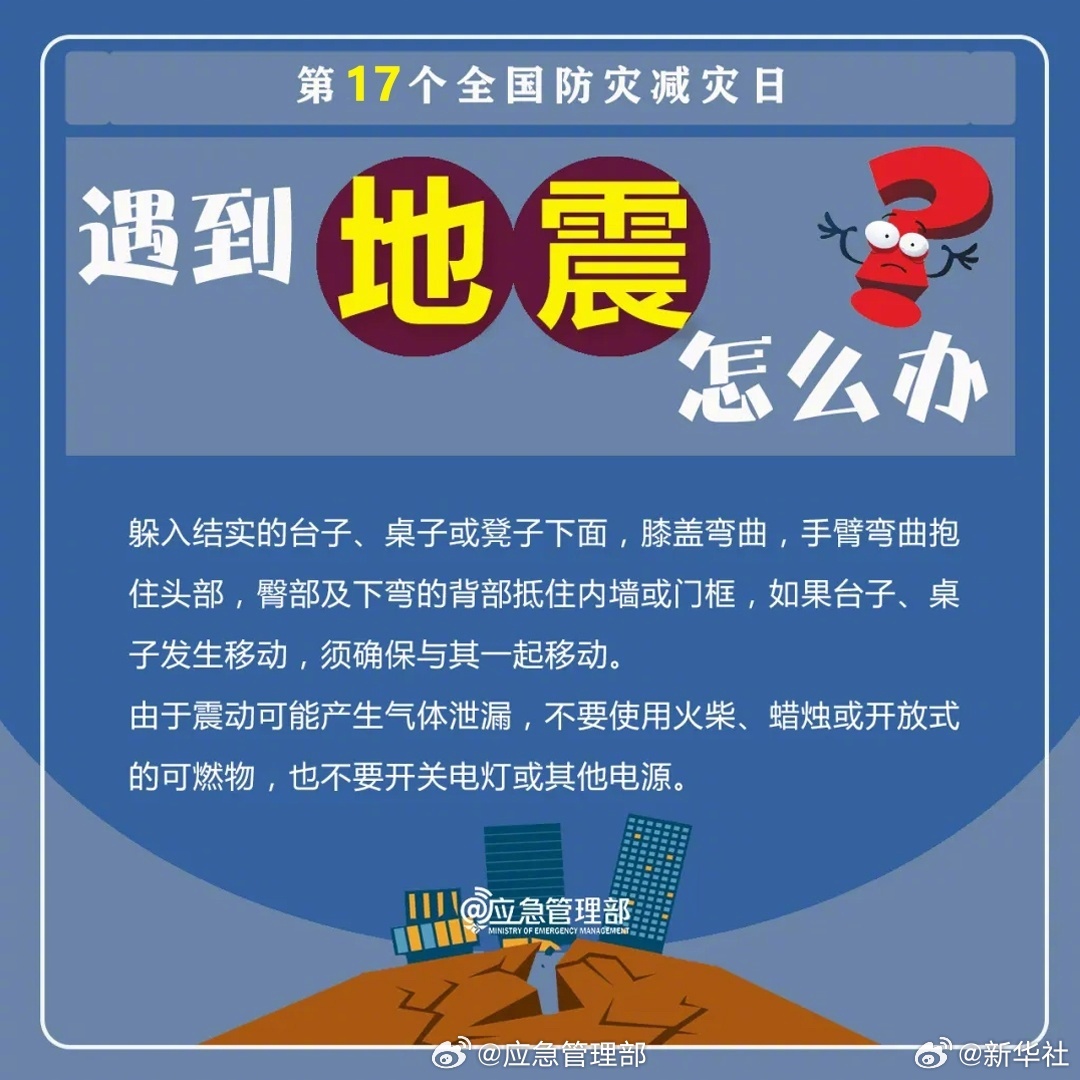 【转存！#8大灾害避险自救指南#】今天是#第17个全国防灾减灾日#，地震、台风、