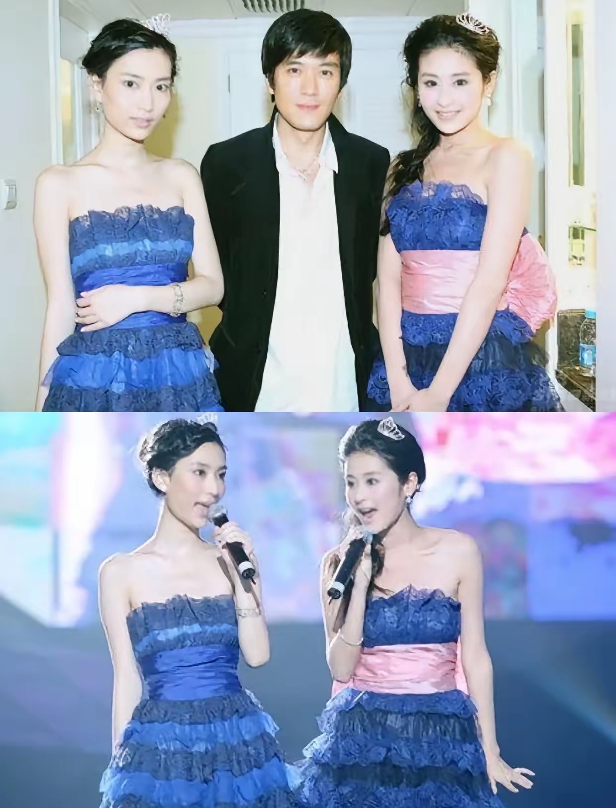 当年杨子想打造内地版twins她们俩一个叫颖儿，一个叫静儿组合名叫漂亮宝贝，可惜