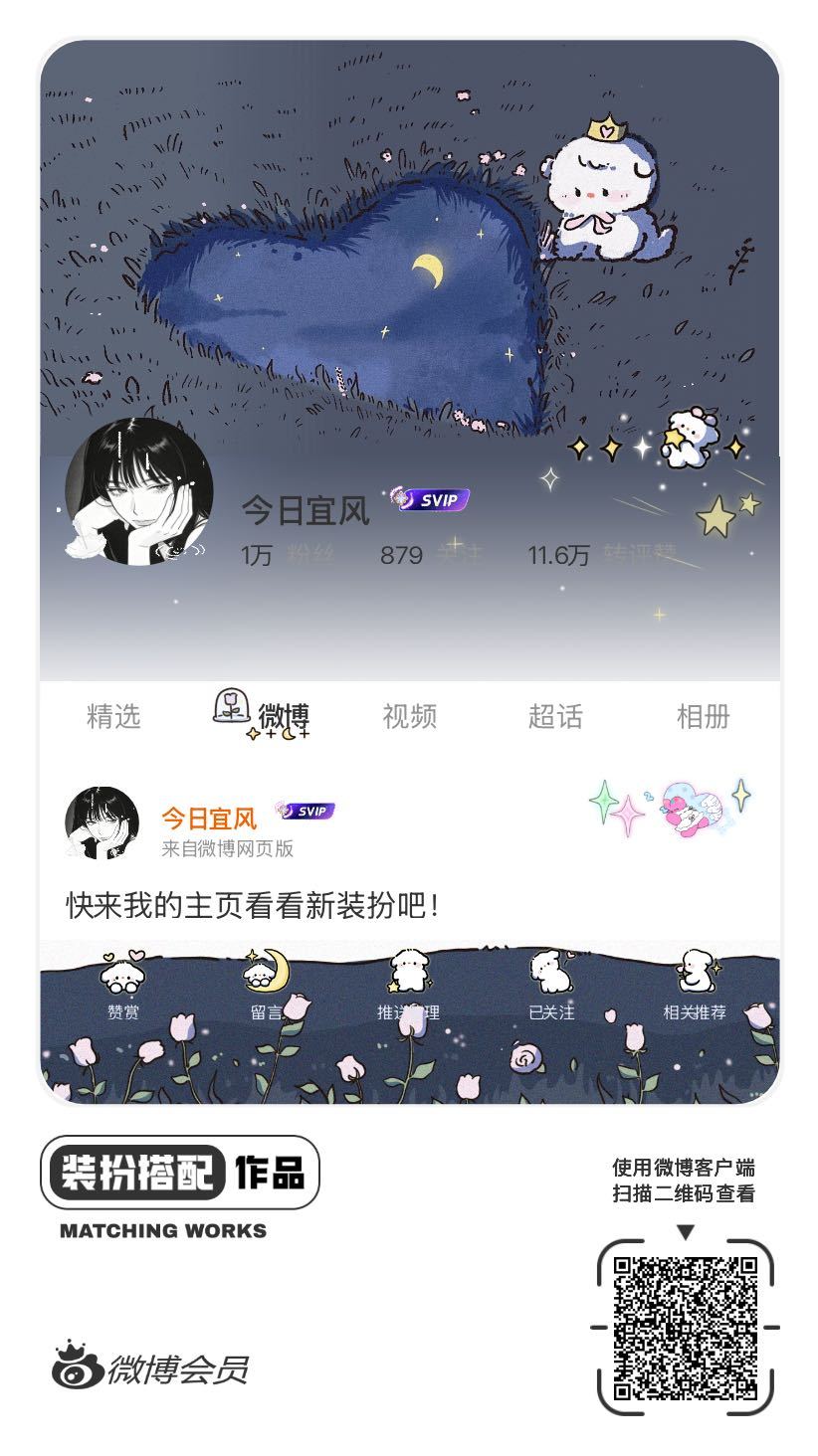 我刚刚完成了一套全新微博装扮搭配！超有个性！快来围观，一起分享装扮灵感吧~网页链