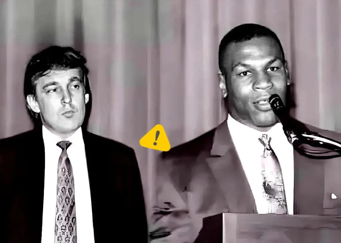 早年，泰森icon刚出狱、穷到破产的时候，是特朗普icon直接甩给他1000万美