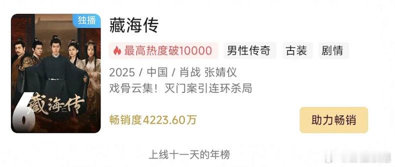 从藏海传可以看出裤并不想做精品长剧 ​​​