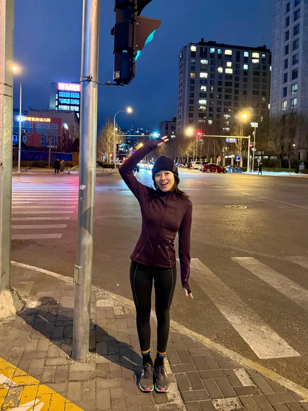 冬天夜跑的感觉就像身体重启❄️