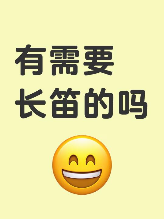 有需要长笛的吗？