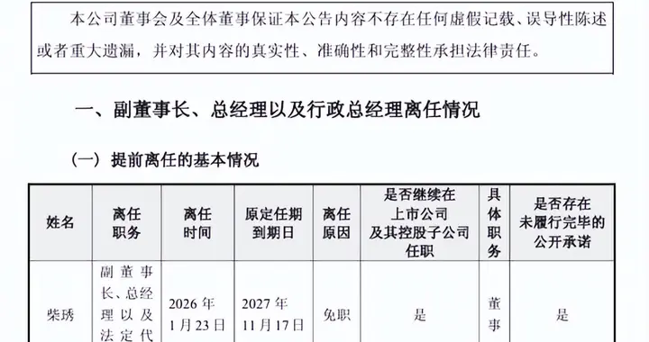 妙可蓝多创始人柴琇被免职追偿