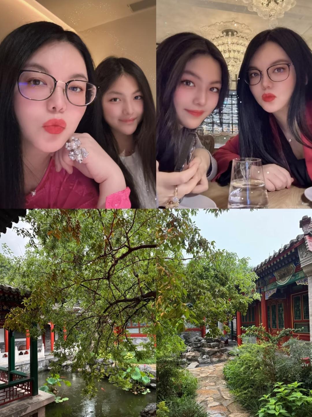 第一次见李湘晒豪宅居然是北京四合院！在北京有70套房的富婆就是豪气，院子古色古香