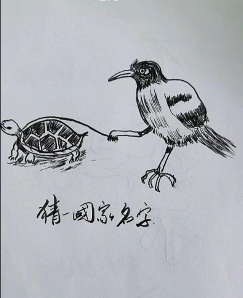 〔看图猜地名〕根据图中画面。谐音猜个地名。温馨提示：外国名字。