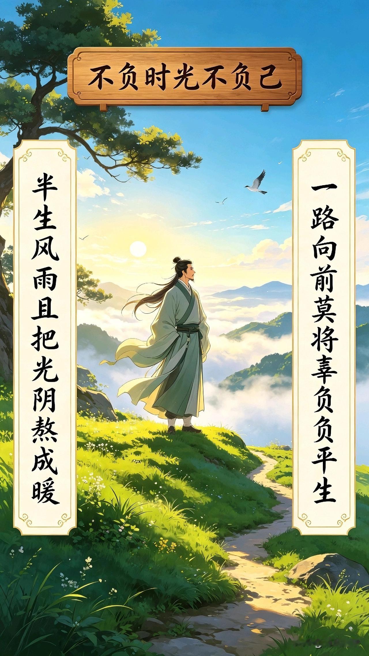 半生已过，愿你不负时光，也不负自己
 
 人到中年，最怕不是岁月变老，而是回头一