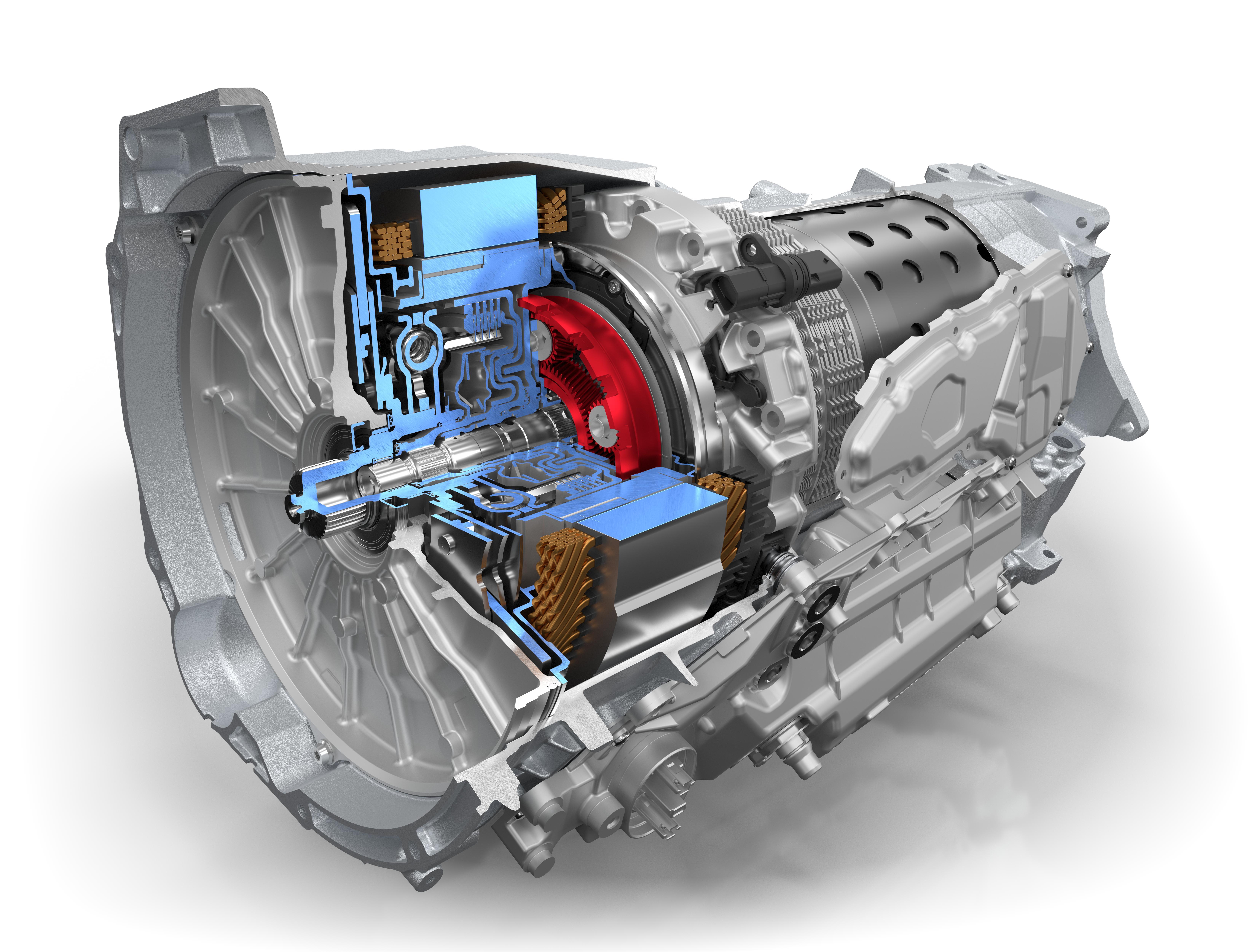 BMW M5 Pre-gearing stage。M5 使用了新一代专为插电混动