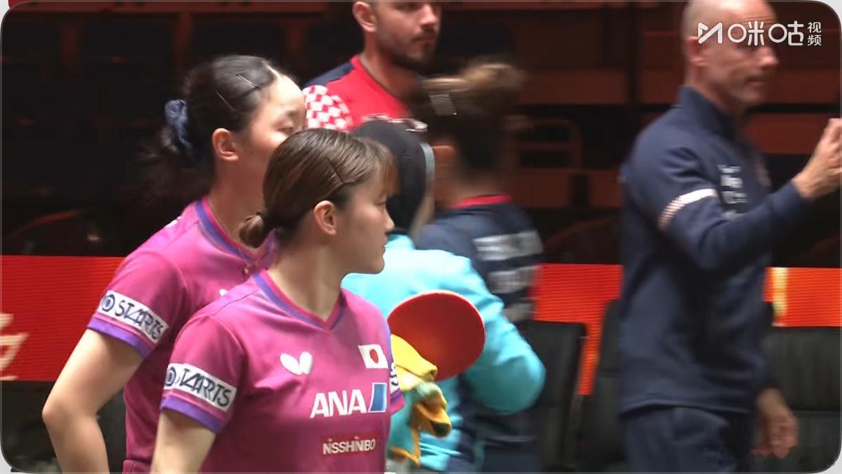 2025混合团体世界杯G2日本8-2克罗地亚早田希娜/户上隼辅2-1艾沃尔/哈拉