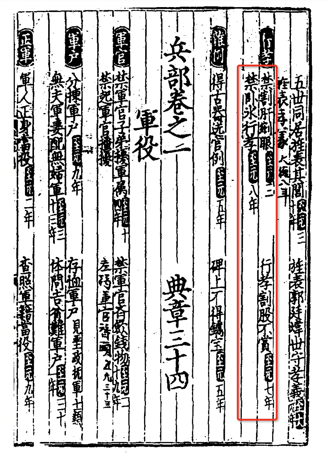 「元典章」里有三条禁止行孝的行为条例禁割肝剜眼，行孝割股不赏，禁卧冰行孝说实话，