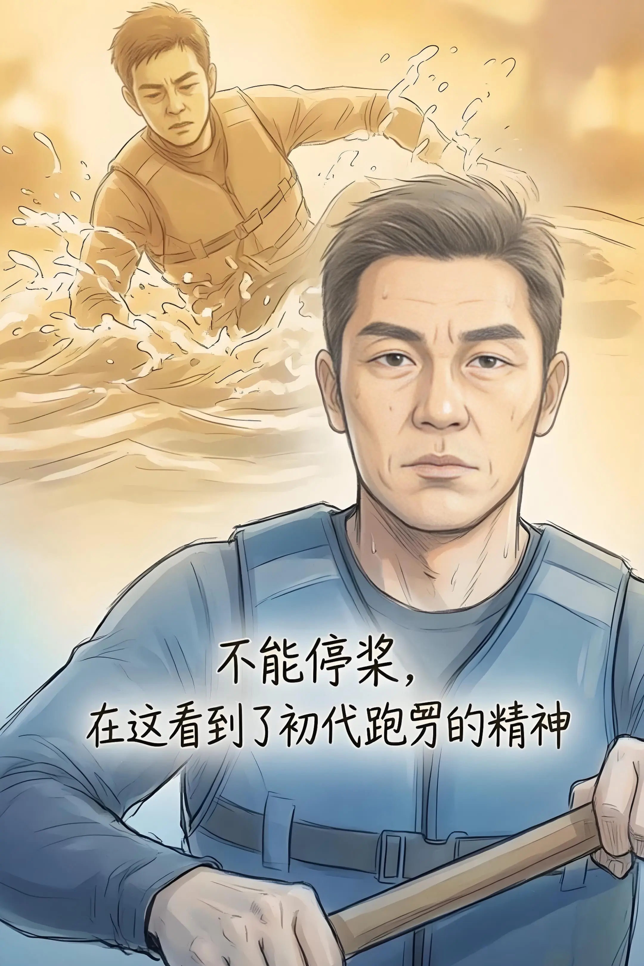 不能停浆，在这看到了初代跑男的精神。