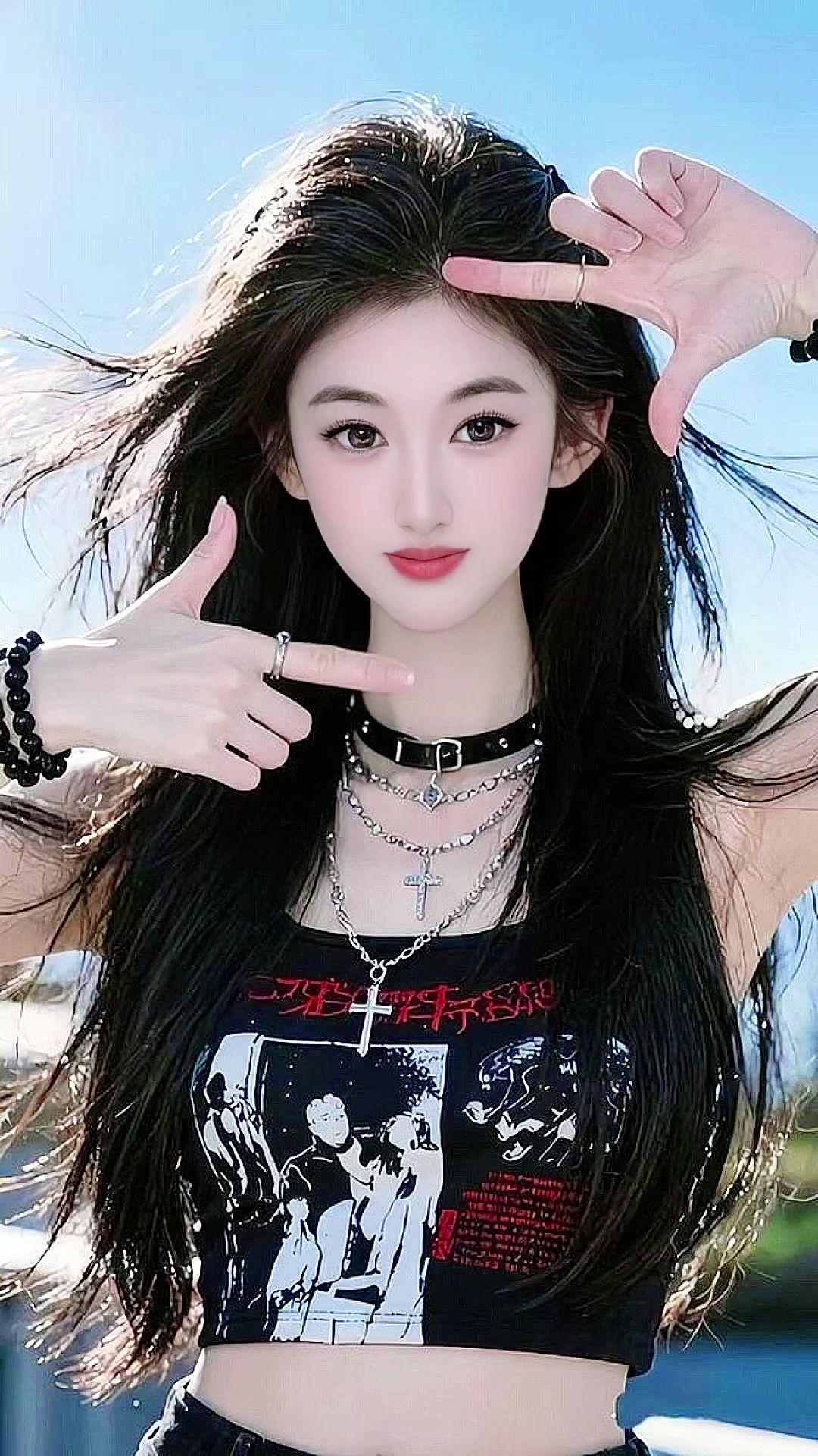 气质美女 甜美女孩 好看的小姐姐 心动的感觉 元气少女