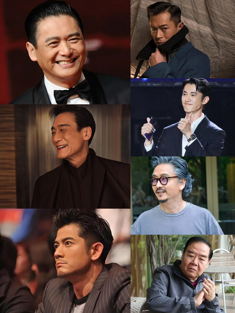 寒战1994剧组法拉利停车场港片顶配阵容集结，周润发郭富城古天乐梁家辉齐聚，奖杯