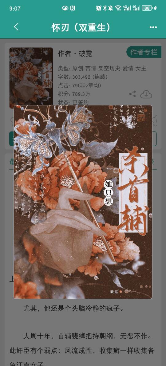 美艳冷酷女刺客×腹黑反派首辅，可以嗑一天