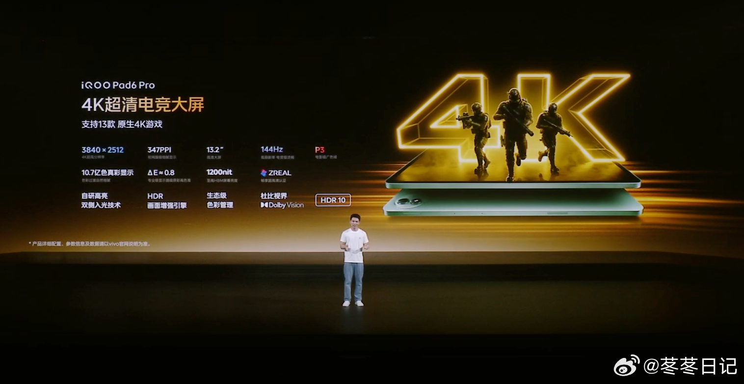 iQOO Pad6 Pro我只想说。同样是大屏，iQOO 直接上 13.2 英寸