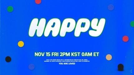#金硕珍[超话]# 个人专辑《Happy》将于11月15日开售。 ​​​