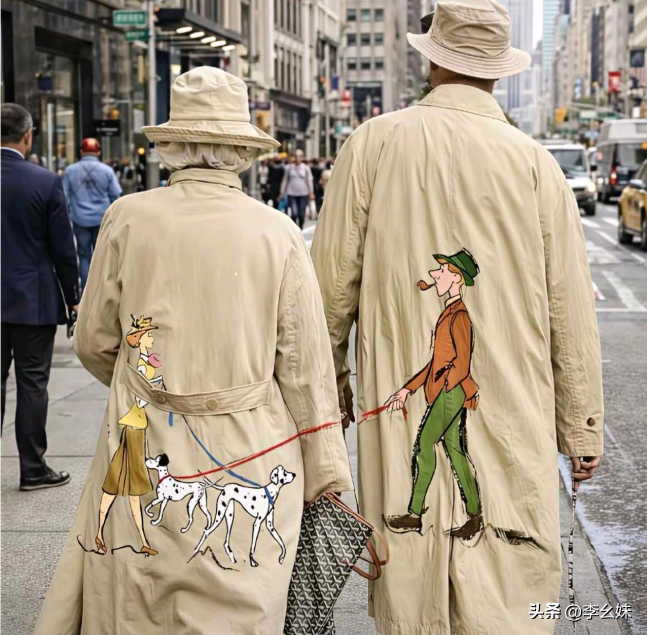 这情侣风衣创意真不错
