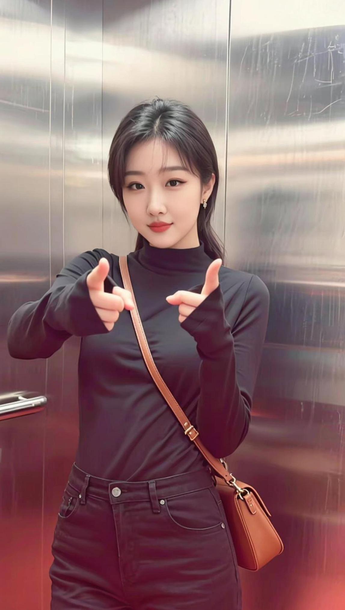 AI电梯生活照 抖音ai创作