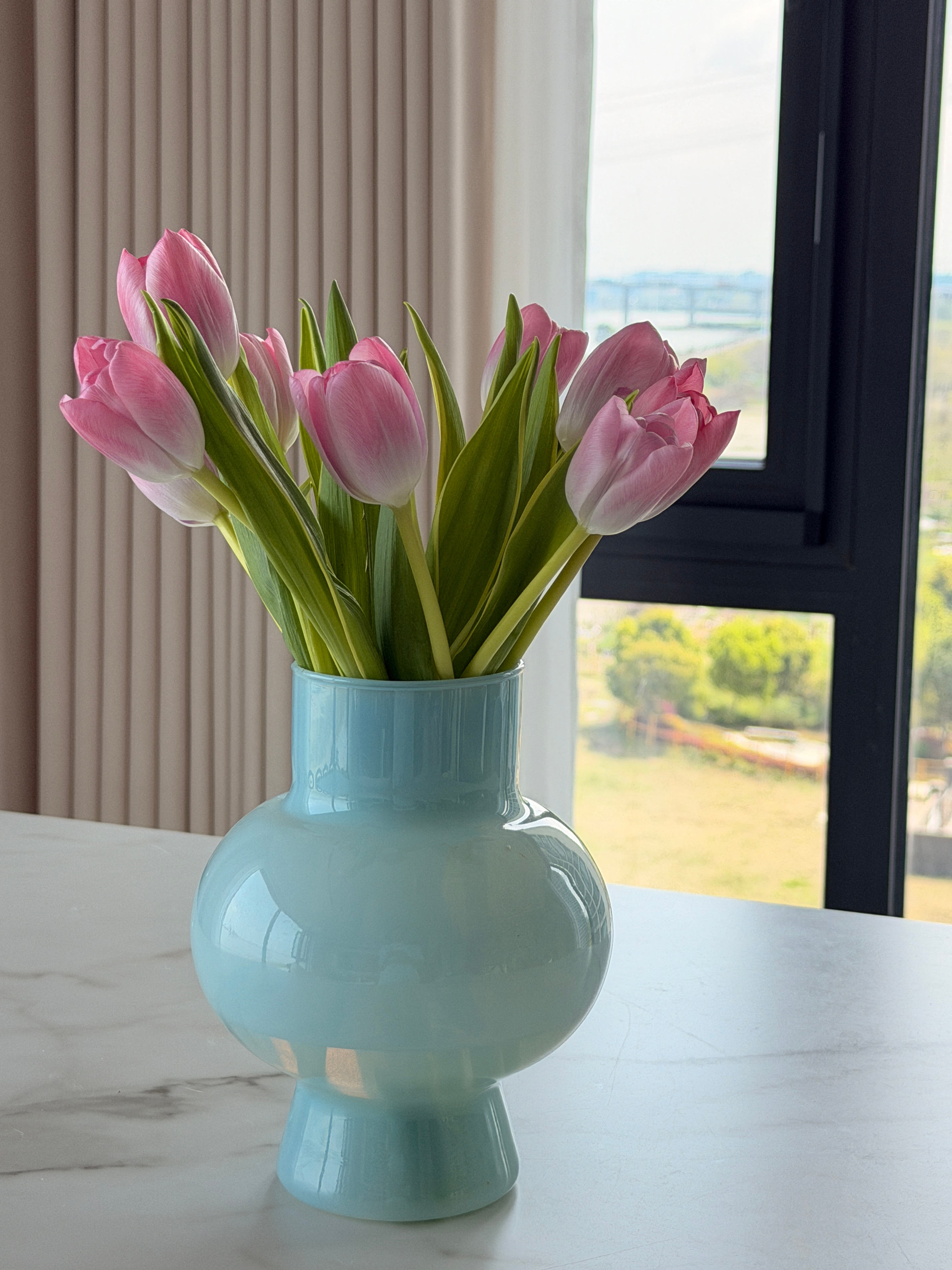 美丽的周六上午～☀️🌷阿姨做的黄喉炒牛肉好好次！晚上准备回老家🚗 