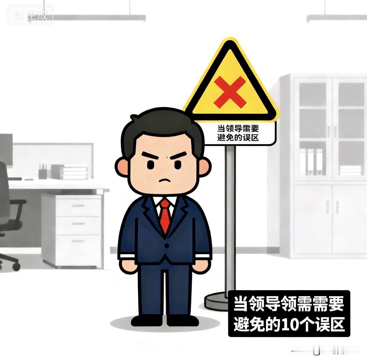 当领导需要避免的10个误区：

当领导，职位是组织给的，但真正的“领导力”是靠自