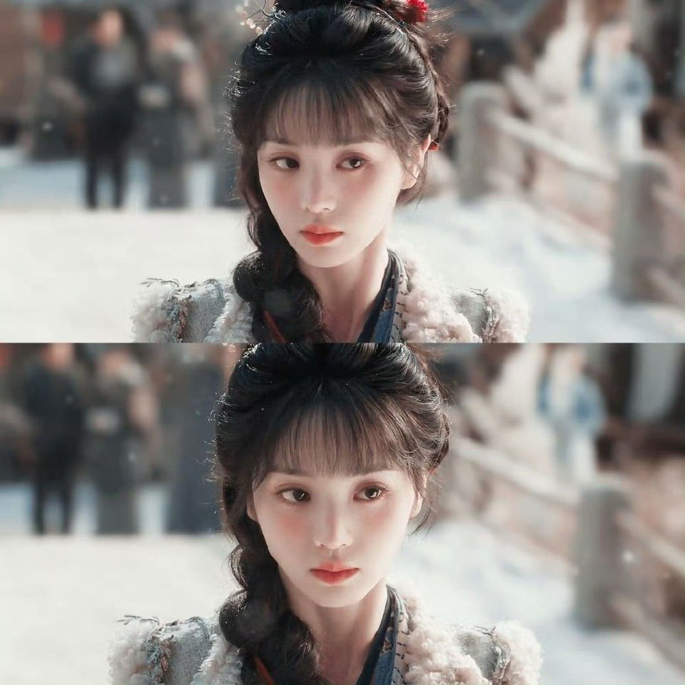 田曦薇有没有刘海的差距也太大了 