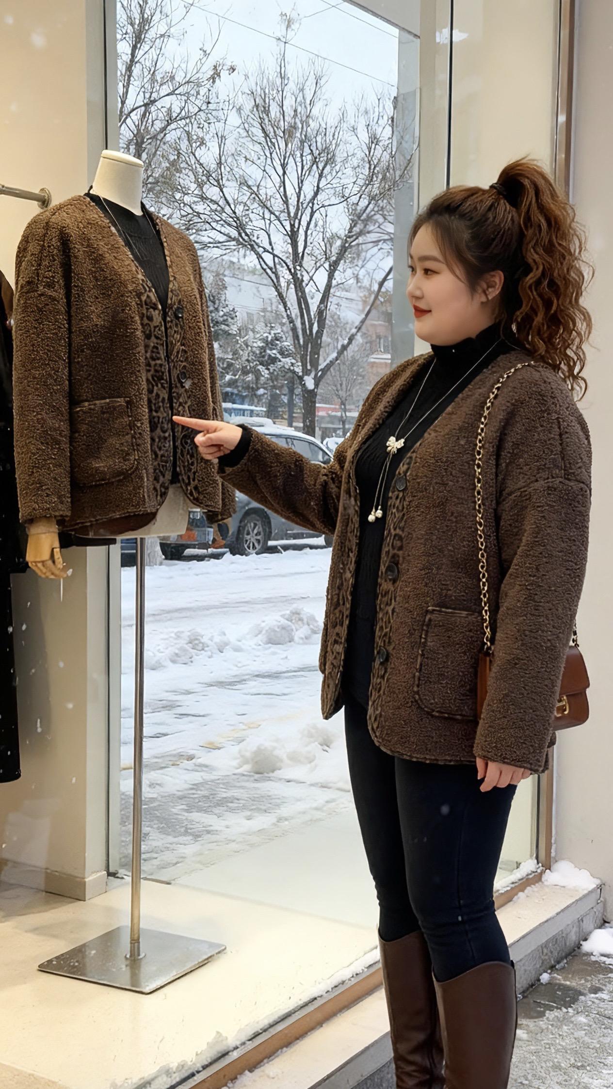 大码女装 冬季搭配 穿搭 保暖穿搭 这个冬天不怕冷