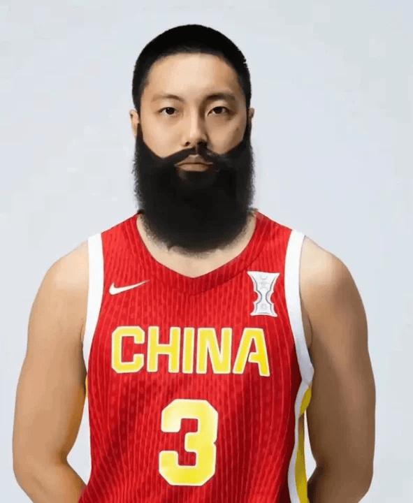 哈哈哈哈，胡明轩变成了胡哈登。

这是小队友王俊杰恶搞师兄的把戏，也算是对胡明轩