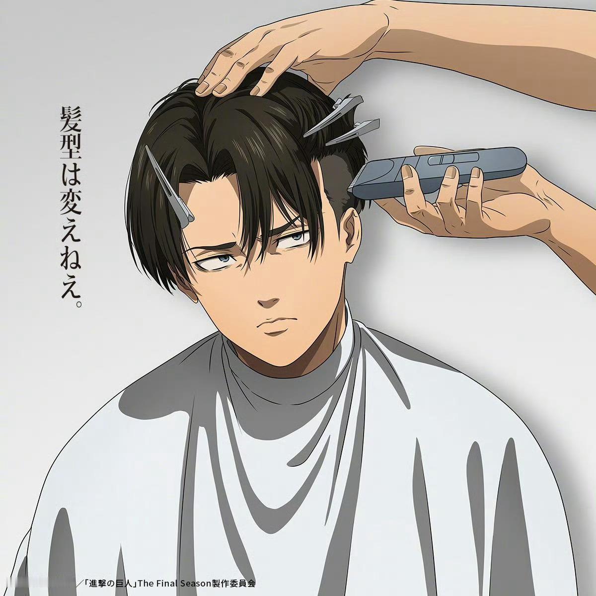 『进击的巨人』新联动活动 「人类啊，发型是自由的！」视觉图进击的巨人进击的巨人 